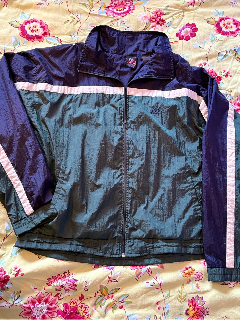 USA Olympics 1996 Atlanta x JCPenney rare vintage colorblock windbreaker Large